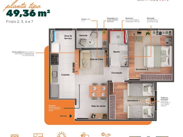 #CONNECT - Apartamento para Venda em Hortolândia - SP - 3